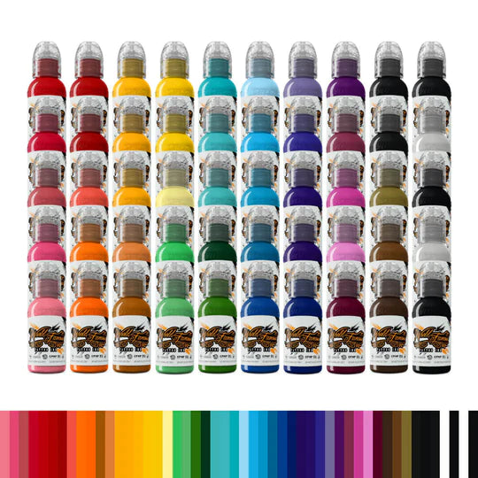 WORLD FAMOUS 50 COLOR 1OZ BOTTLE SET 1oz