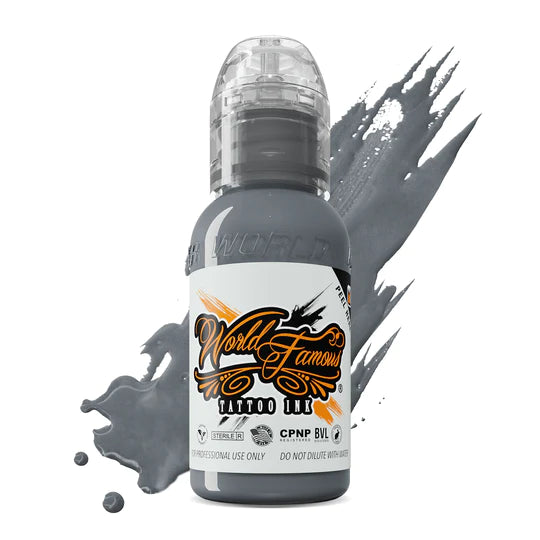 Battleship Grey — World Famous Tattoo Ink — 1/2oz 1oz 2oz