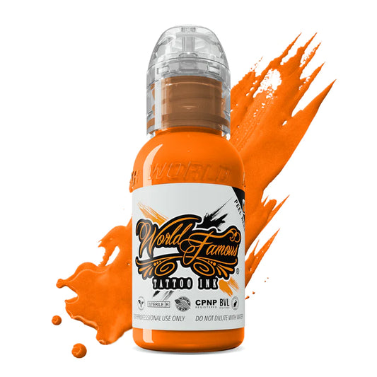 Acropolis Orange — World Famous Tattoo Ink — 1/2oz 1oz