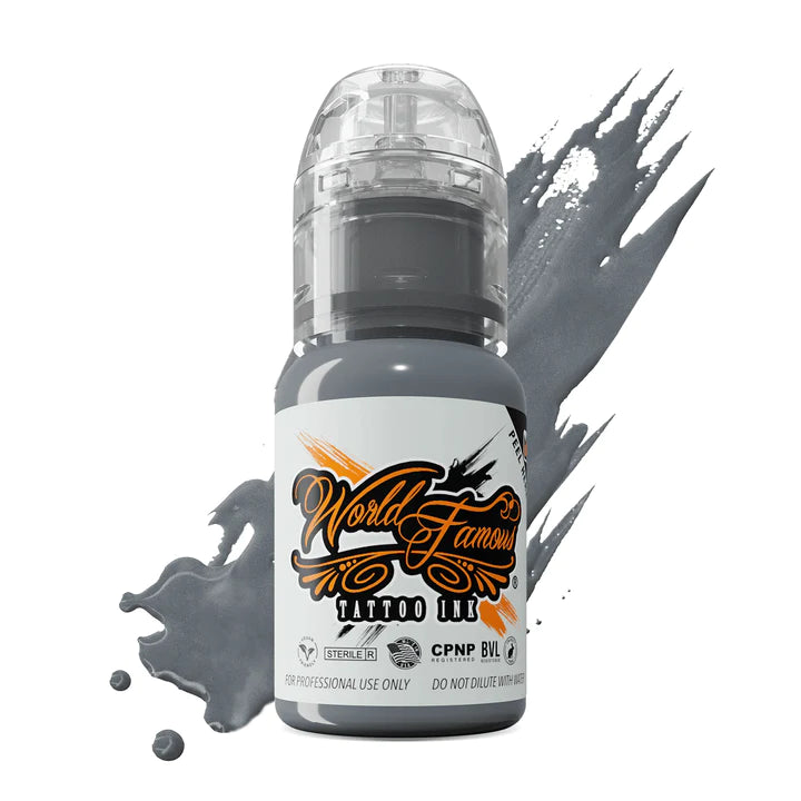 Battleship Grey — World Famous Tattoo Ink — 1/2oz 1oz 2oz