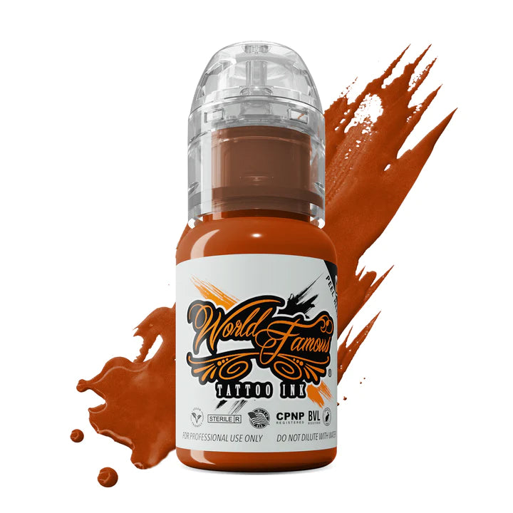 Burnt Orange — World Famous Tattoo Ink — 1/2oz 1oz