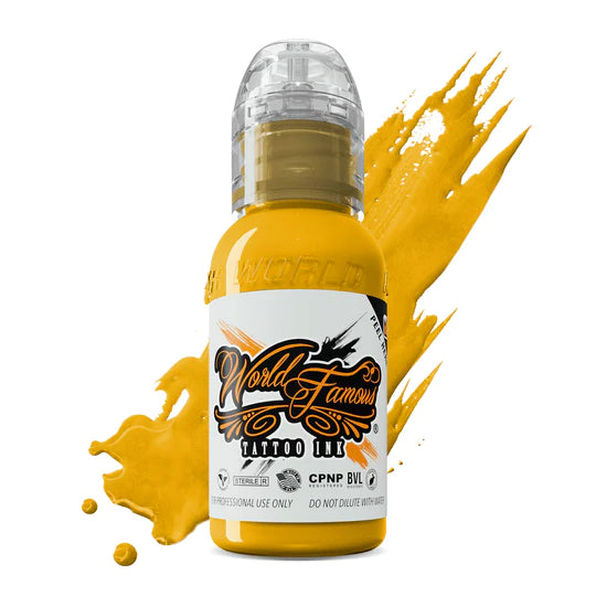 California Gold — World Famous Tattoo Ink — 1/2oz 1oz