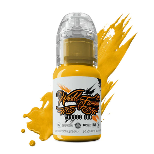 California Gold — World Famous Tattoo Ink — 1/2oz 1oz