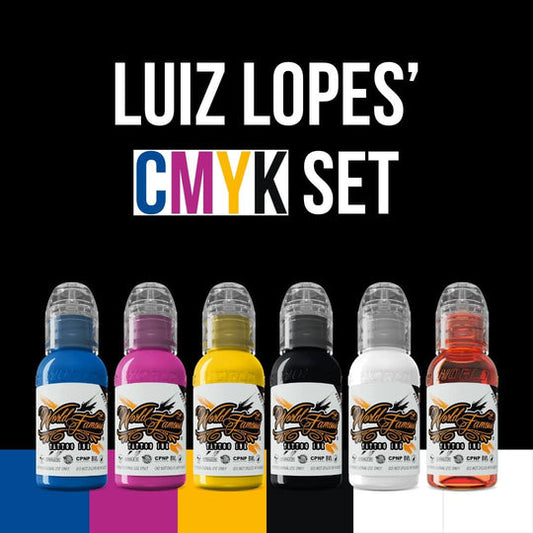 World Famous LUIZ LOPES CMYK INK SET 1oz