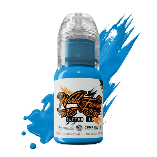 Donatello Blue — World Famous Tattoo Ink — 1/2oz 1oz