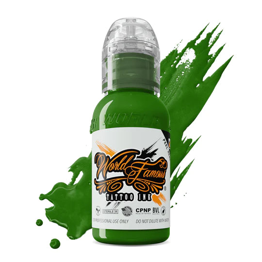 Everglades Green — World Famous Tattoo Ink — 1/2oz 1oz