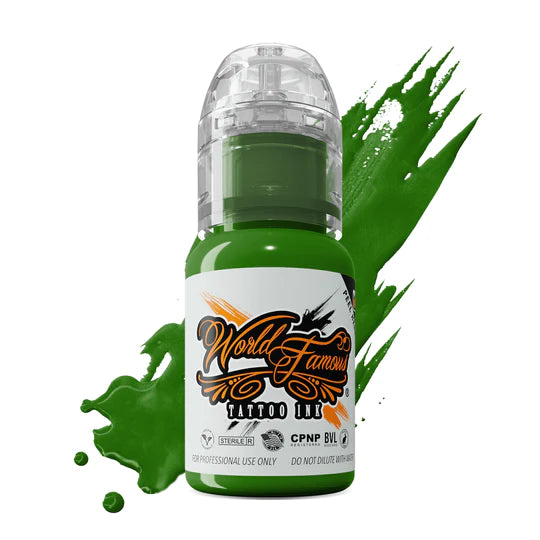 Everglades Green — World Famous Tattoo Ink — 1/2oz 1oz