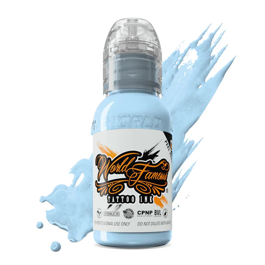 Fountain Blue — World Famous Tattoo Ink — 1/2oz 1oz