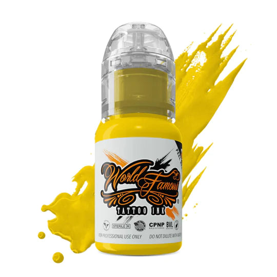 Illuminati Yellow — World Famous Tattoo Ink — 1/2oz 1oz