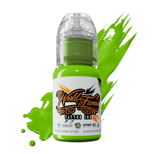 Northern Lights Green — World Famous Tattoo Ink — 1/2oz 1oz