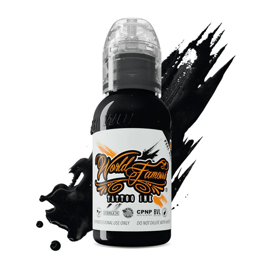 WORLD FAMOUS TRUE BLACK INK 1/2oz 1oz