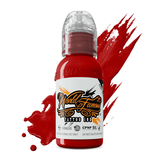 Red Hot — World Famous Tattoo Ink — 1/2oz 1oz