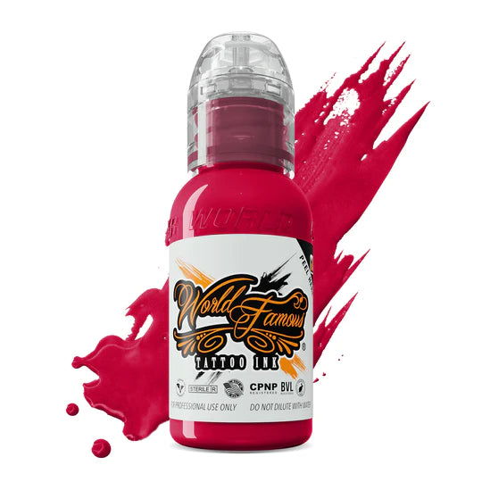 Rose Red — World Famous Tattoo Ink — 1/2oz 1oz