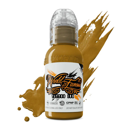 Spanish Gold — World Famous Tattoo Ink — 1/2oz 1oz