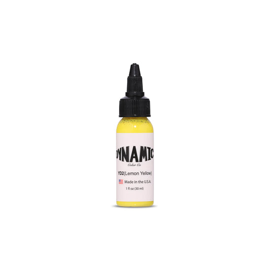 Dynamic Ink -Lemon Yellow Tattoo Ink - 1 oz. Bottle