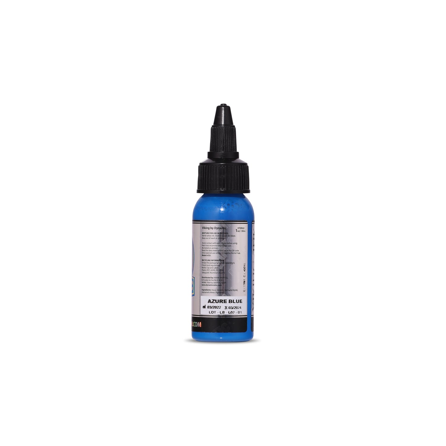 Azure Blue Viking By Dynamic Tattoo Ink - 1oz Bottle