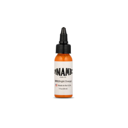 Dynamic Ink -Bright Orange Tattoo Ink - 1oz. Bottle