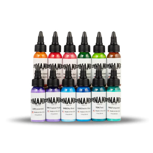 Dynamic Circa 2003 Tattoo Ink Color Set - 1 oz. Bottles