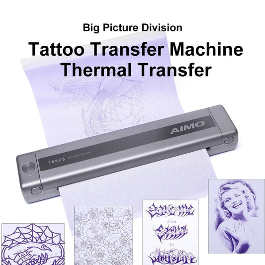 AIMO-T08FS Cordless Portable Tattoo Stencil  printer