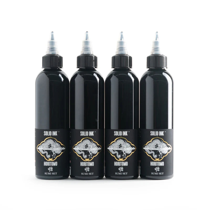 SOLID INK HORITOMO SUMI SET | BLACK, DARK, MEDIUM, LIGHT 2oz