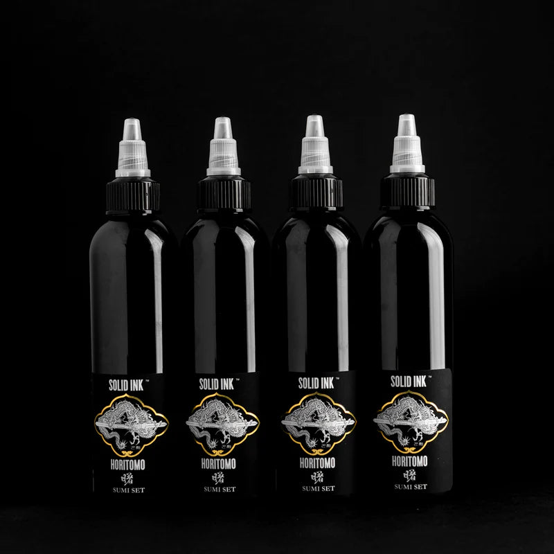 SOLID INK HORITOMO SUMI SET | BLACK, DARK, MEDIUM, LIGHT 2oz